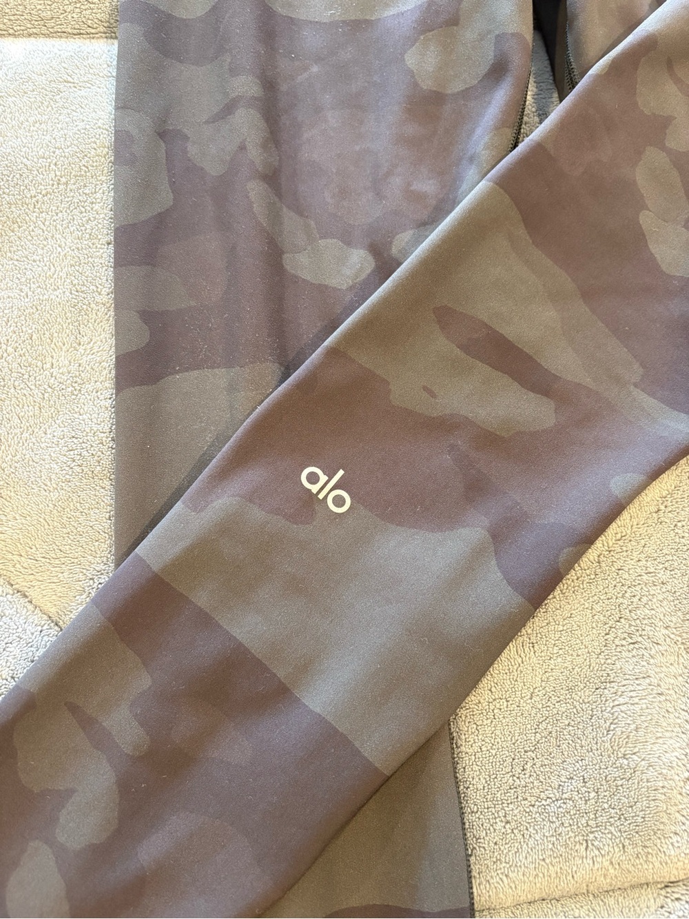 ALO Yoga women Camo Performance Joggers - Olive/Brown